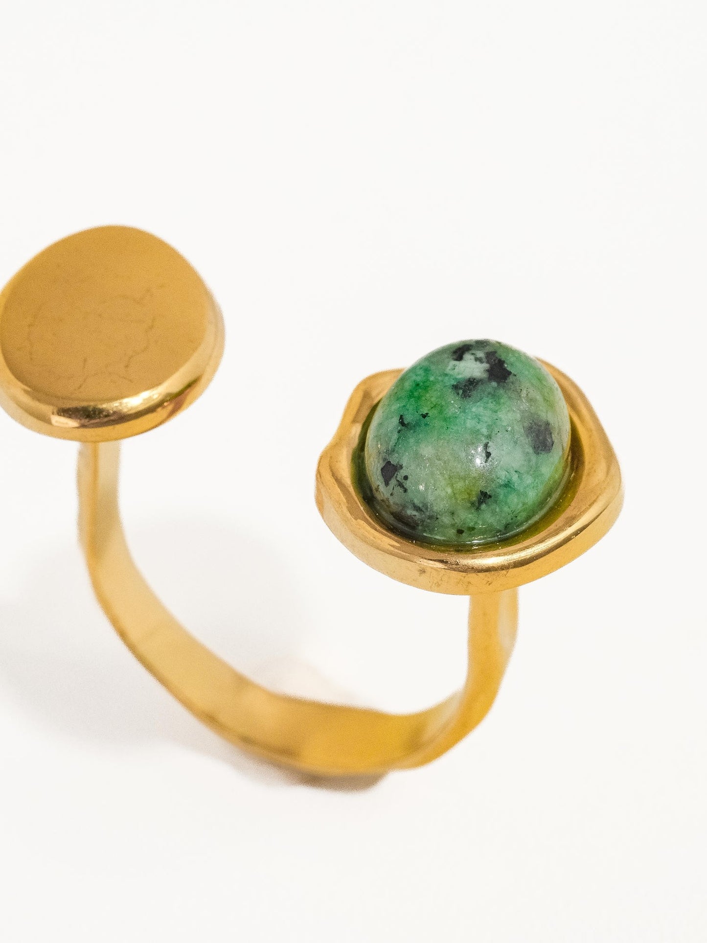 Adjustable Ring With Statement Stone
