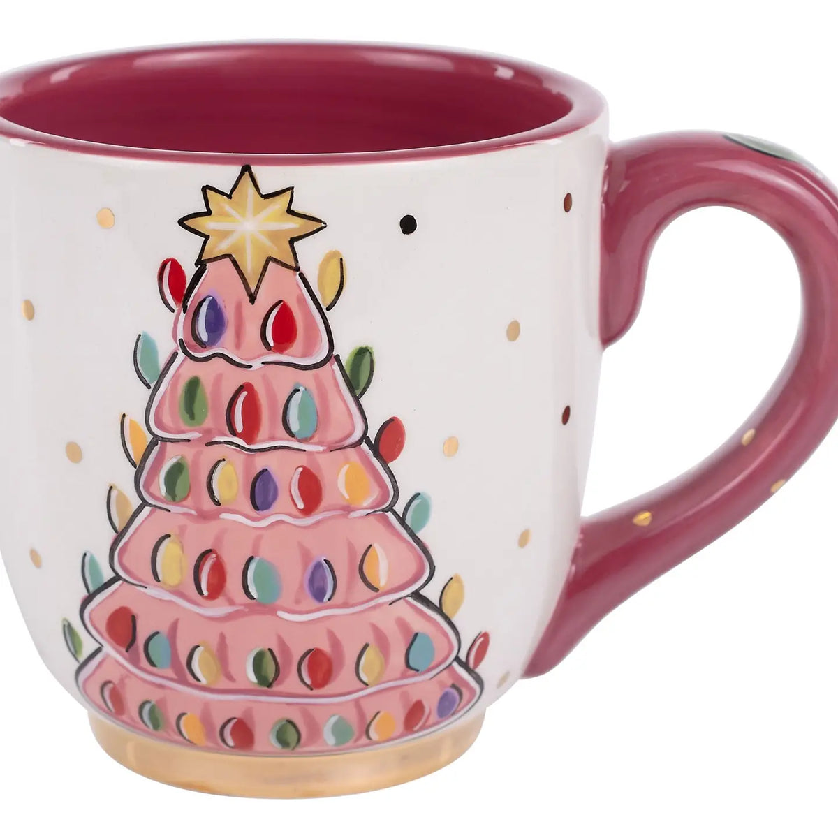 Vintage Pink Tree Mug