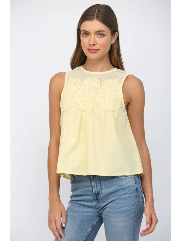 Lace Trim Tank